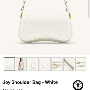 JW PEI Joy Shoulder Bag - Cream White with Gold Hardware
